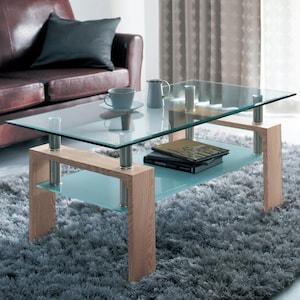 ガラスリビングローテーブルの商品写真