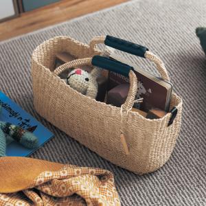 【5月6日までタイムセール】 アバカでしっかり編み込んだ収納バスケットの商品写真
