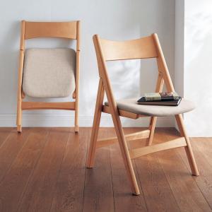 【4月28日までタイムセール】 丸みがやさしい折りたたみチェア2脚セットの商品写真