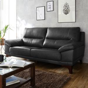 【カラーオーダー】ゆったりくつろげる本革ハイバックソファー <2.5人掛け/3人掛け>の商品写真