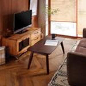 狭い部屋にも置きやすい折りたたみリビングローテーブルの商品写真