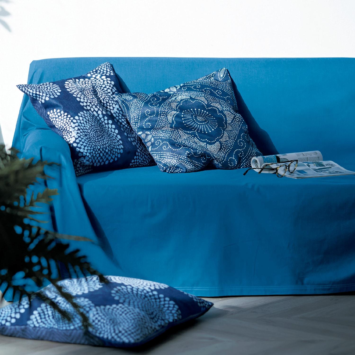 デニム風先染めマルチカバー・ソファーカバーの商品写真