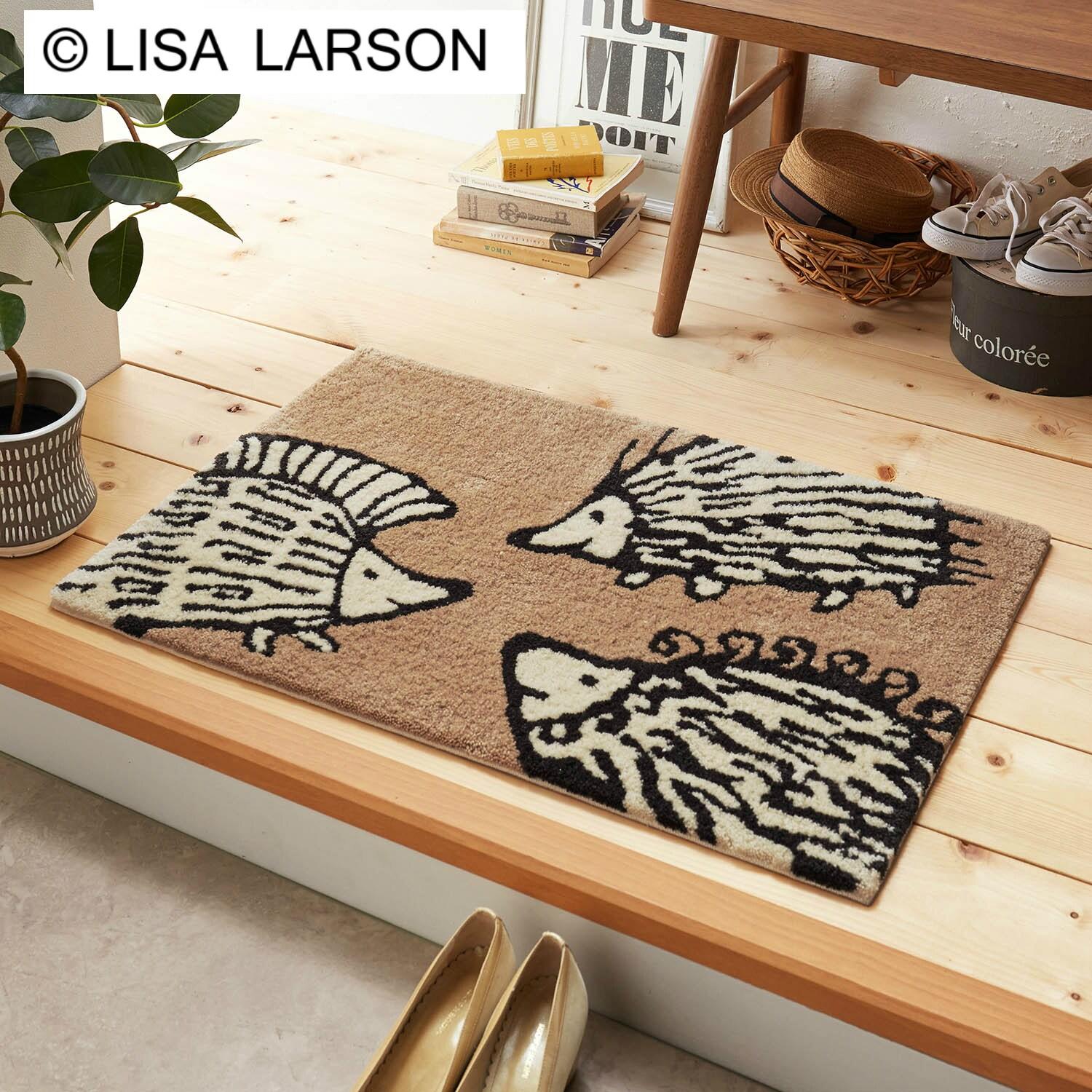 洗えるすべりにくい玄関マット <ハリネズミ>の商品写真