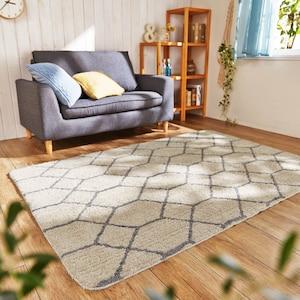 幾何学デザインのラグの商品写真