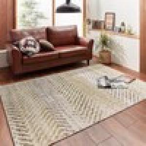 かすれ調ヘリンボン柄のウィルトン織ラグの商品写真