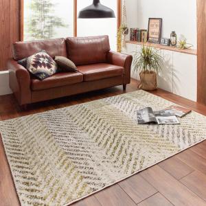 かすれ調ヘリンボン柄のウィルトン織ラグの商品写真