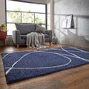 極細やわらかナイロン糸を使用した耐久性のあるモダンラグの商品写真