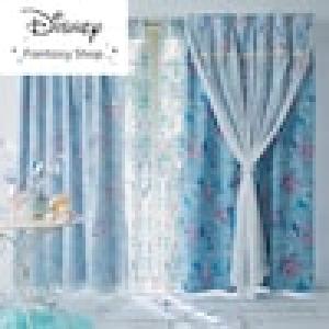 箔プリントの2重遮光カーテン「アリエル」の商品写真