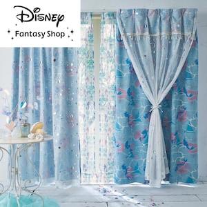 箔プリントの2重遮光カーテン「アリエル」の商品写真