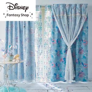 箔プリントの2重遮光カーテン「アリエル」の商品写真