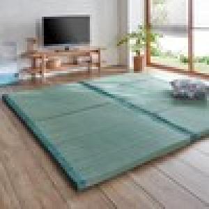 底つきしにくいたっぷりボリュームのい草厚敷きラグの商品写真