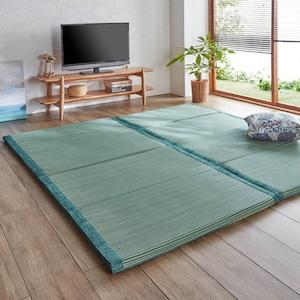 底つきしにくいたっぷりボリュームのい草厚敷きラグの商品写真