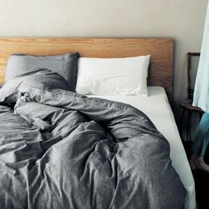 綿素材を使ったなめらかニットの布団カバー3点セットの商品写真