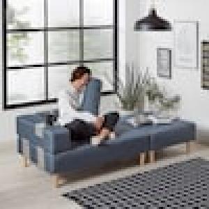 あぐらがかけるカウチソファーの商品写真