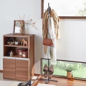 スリッパラック付きポールハンガーの商品写真