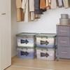 アースカラーの衣類収納ボックス 4個セット<奥行38cm>の商品写真