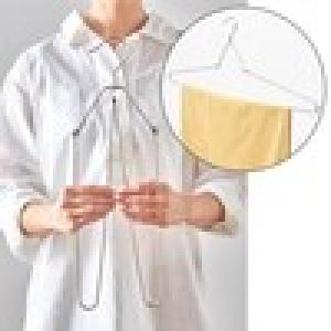 コンパクトに収納できるバスタオル用ステンレス洗濯ハンガーの商品写真