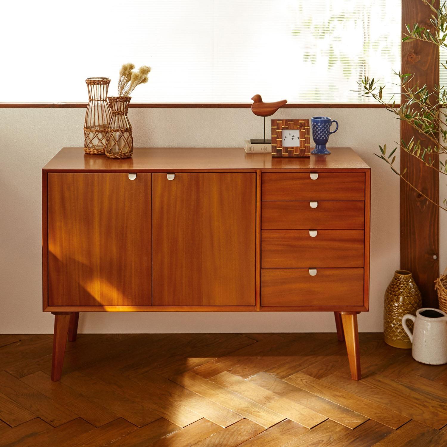 北欧ヴィンテージ調リビングボードの商品写真