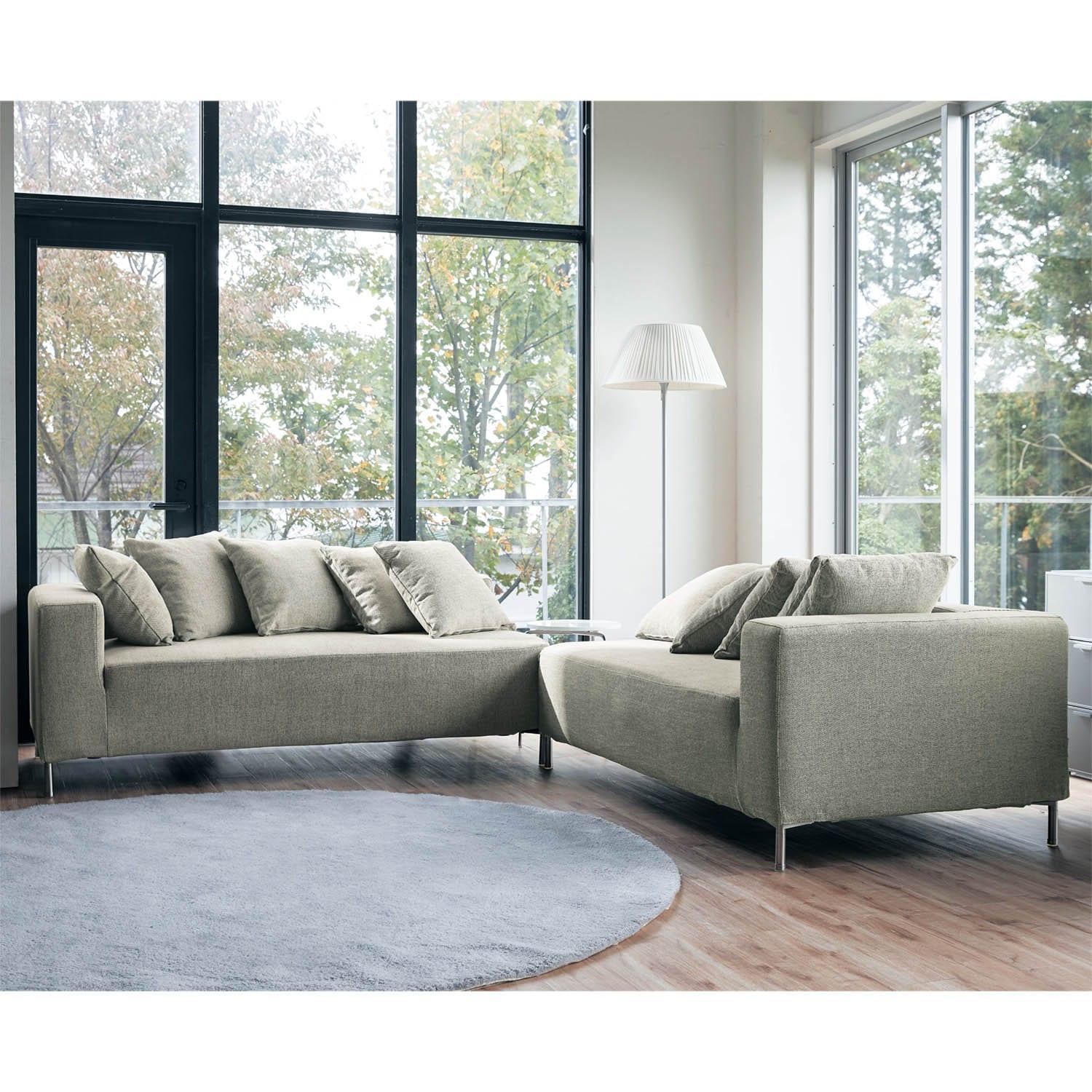 手洗い可能!組み合わせソファー <2人掛け/3人掛け/オットマン>の商品写真