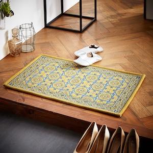 クラシックデザインのすべりにくいゴブラン織り玄関マットの商品写真