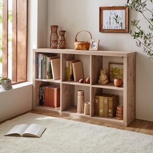 ナチュラルインテリアに馴染むオープンシェルフの商品写真