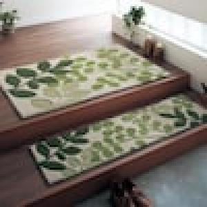 洗えるすべりにくい玄関マット(リーフ)の商品写真