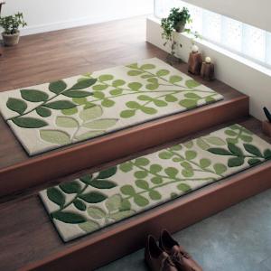 洗えるすべりにくい玄関マット(リーフ)の商品写真