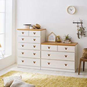 6タイプから選べるカントリー調チェスト「ミッキーモチーフ」の商品写真