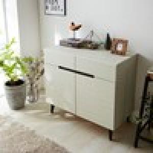 すっきりしたデザインのリビングキャビネットの商品写真