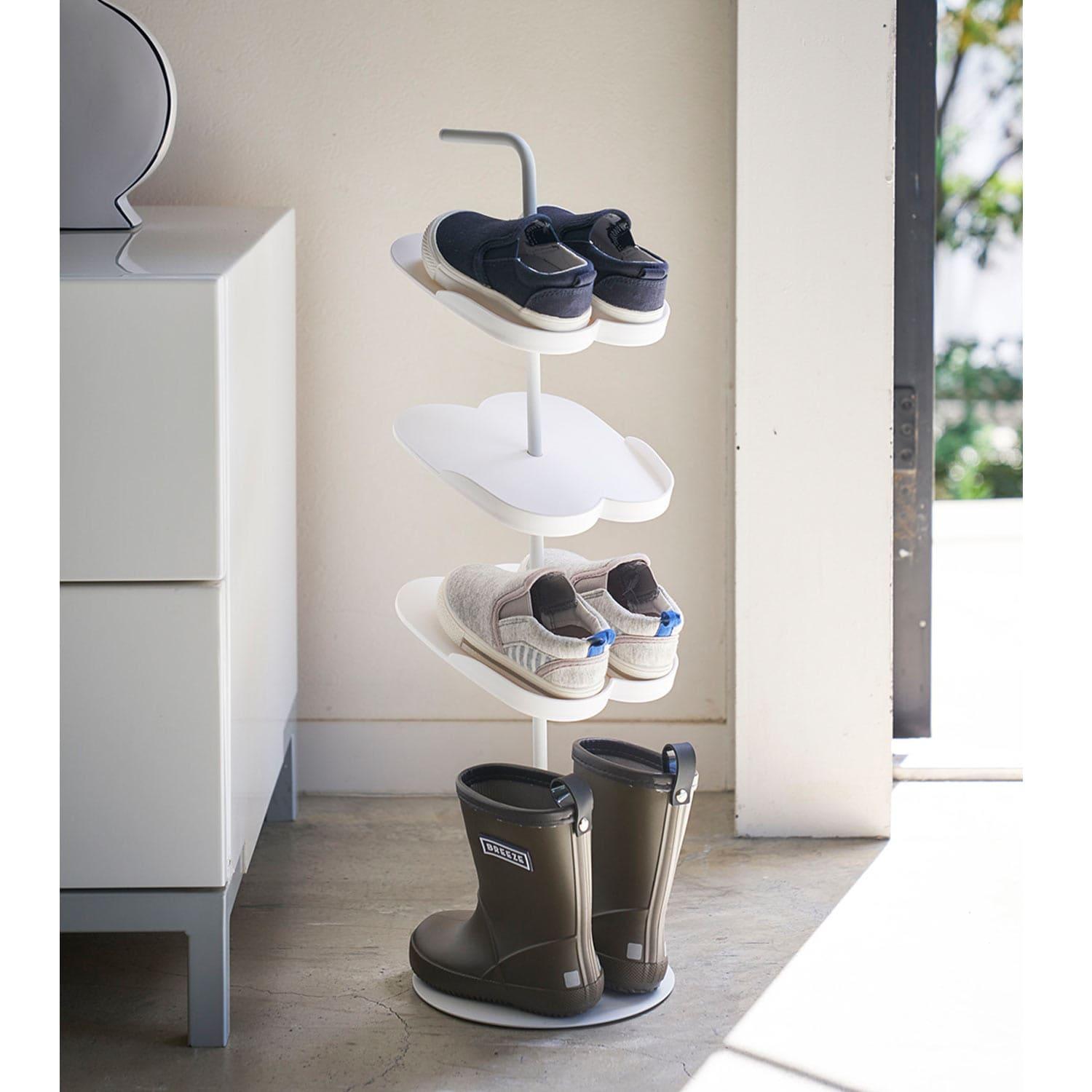 持ち手付きで移動も楽々!きちんと並べられるキッズシューズラックの商品写真