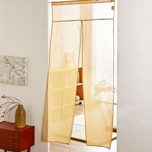 しじらロングのれん(寄せ木)の商品写真