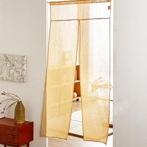 しじらロングのれん(寄せ木)の商品写真