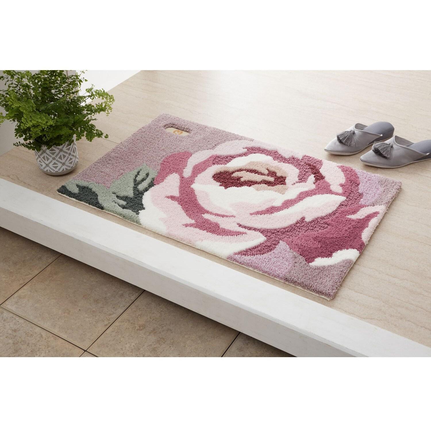 大胆なバラ柄の玄関マット[日本製]/ミラ・ショーンの商品写真
