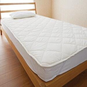 洗える吸水速乾わた入ベッドパッド(防ダニ抗菌防臭)の商品写真
