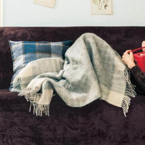 ウール100%のひざ掛けの商品写真