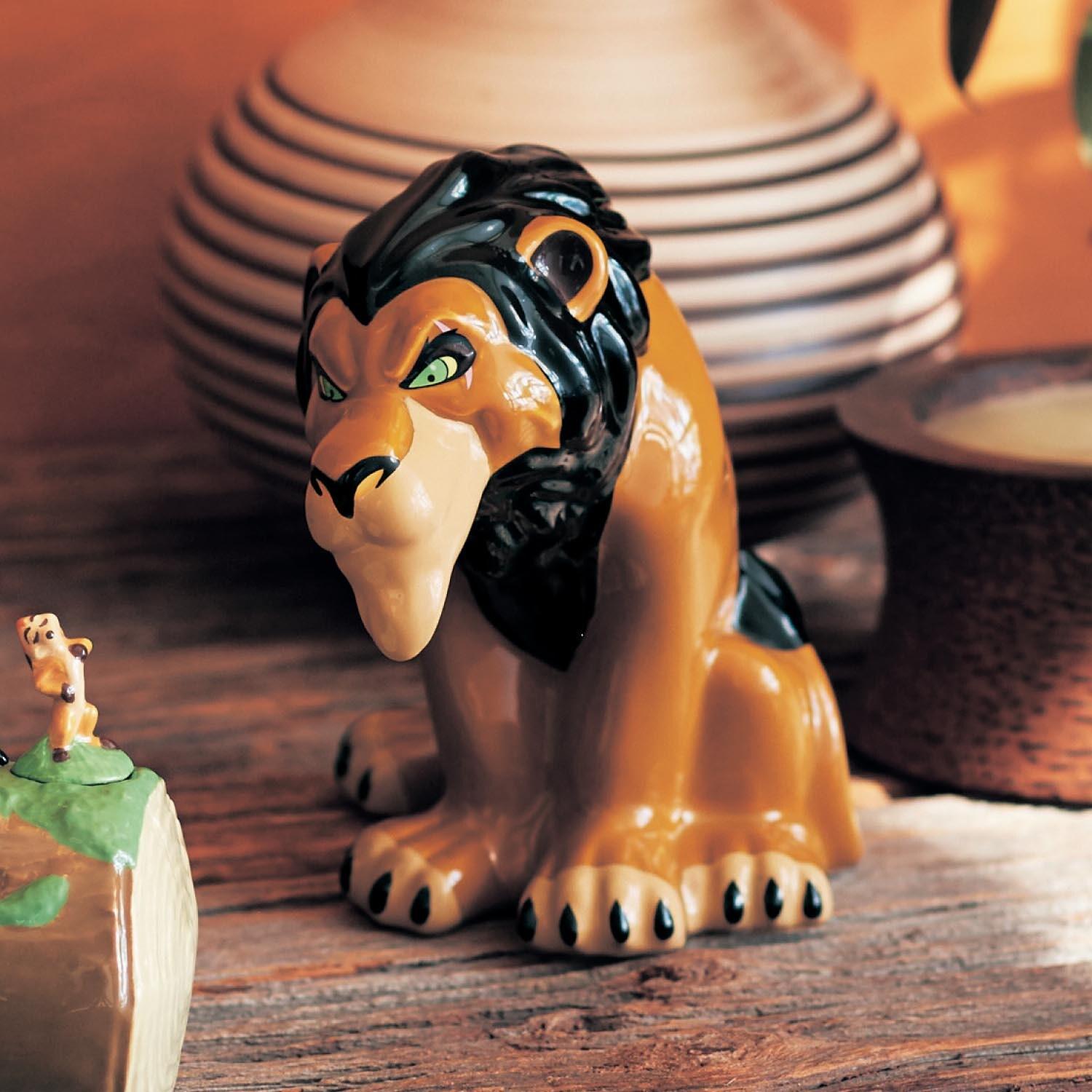 置物にしても可愛い スカーの貯金箱「ライオン・キング」の商品写真