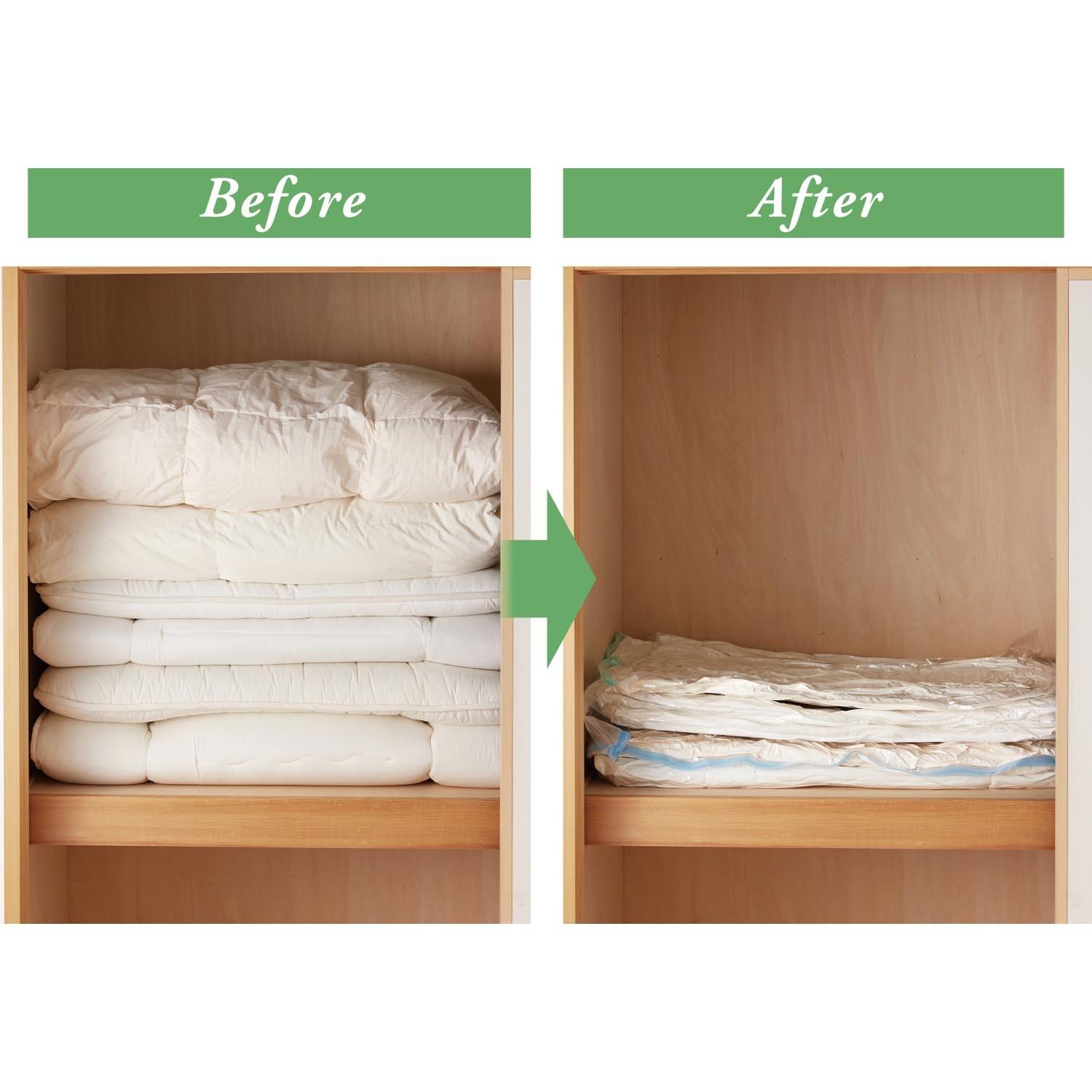 防ダニ機能付き圧縮袋2枚セットの商品写真