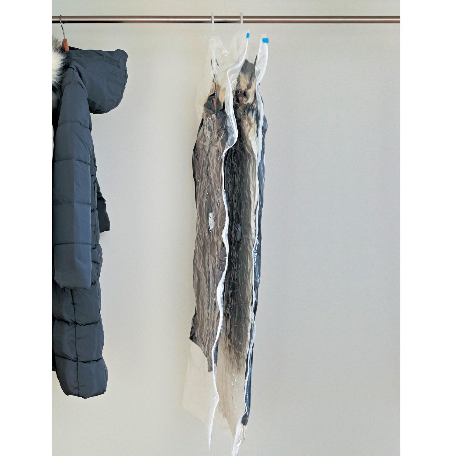 ハンガーそのまま吊るせる圧縮袋 2枚セットの商品写真