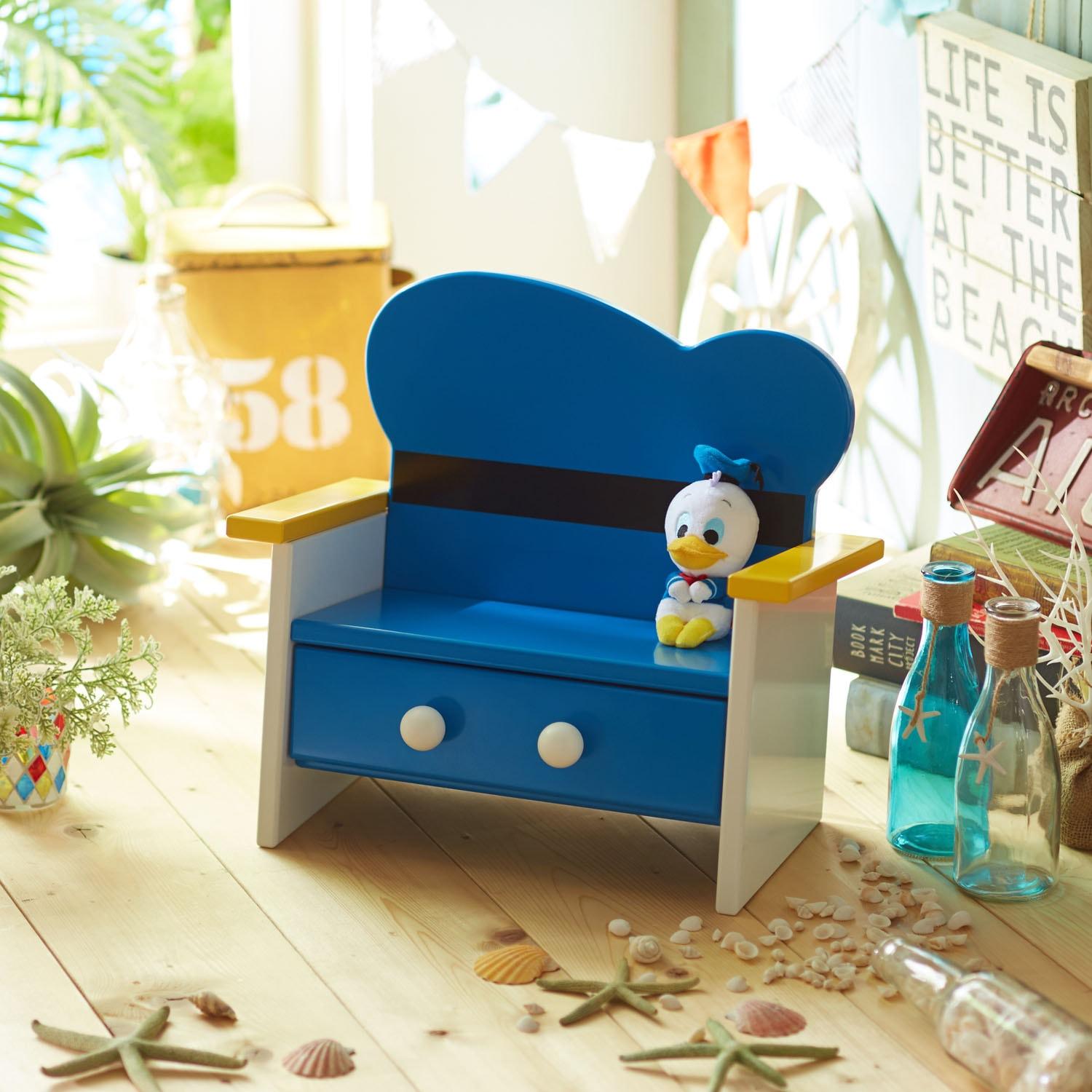 小物も収納OK!ぬいぐるみ用ベンチ(選べるキャラクター)の商品写真