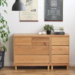 [日本製]オーク材の衣類チェストの商品写真