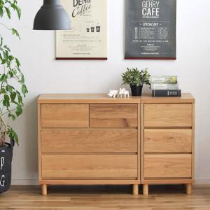 [日本製]オーク材の衣類チェストの商品写真