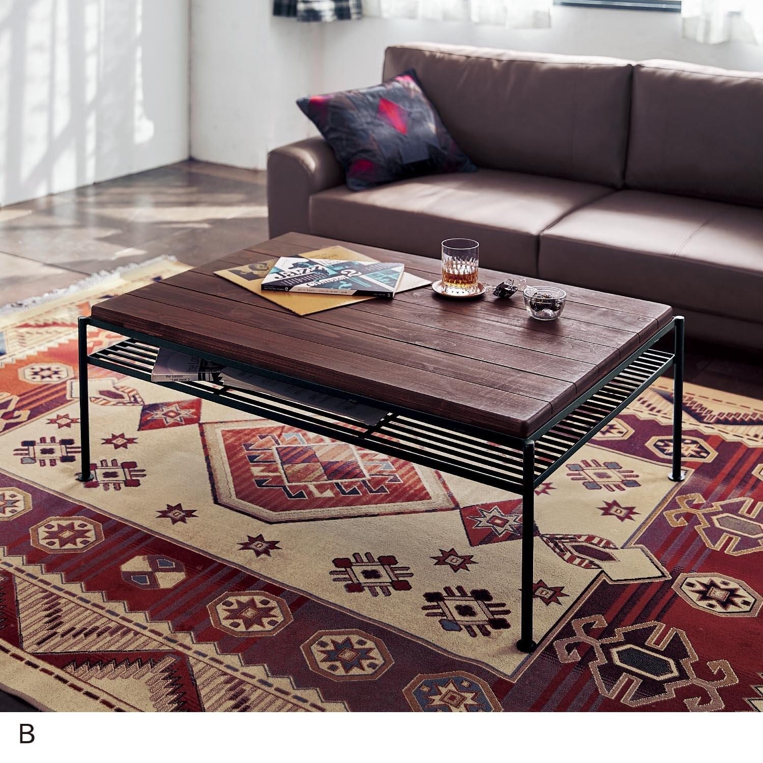 アンティーク風リビングローテーブルの商品写真