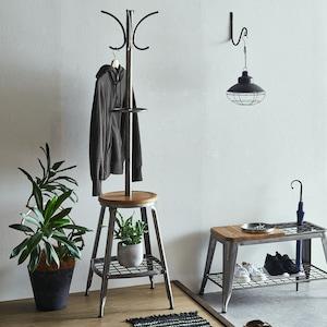 インダストリアル調コートハンガーの商品写真