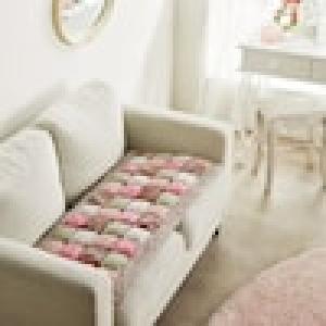 パッチワークのぽこぽこキルトシートクッションの商品写真