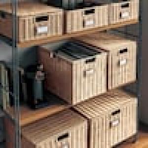 【5月6日までタイムセール】 ふた付きラタンバスケット 【選べる8サイズ】の商品写真