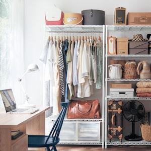 【4月28日までタイムセール】 スチールハンガーラック <奥行46cm>の商品写真