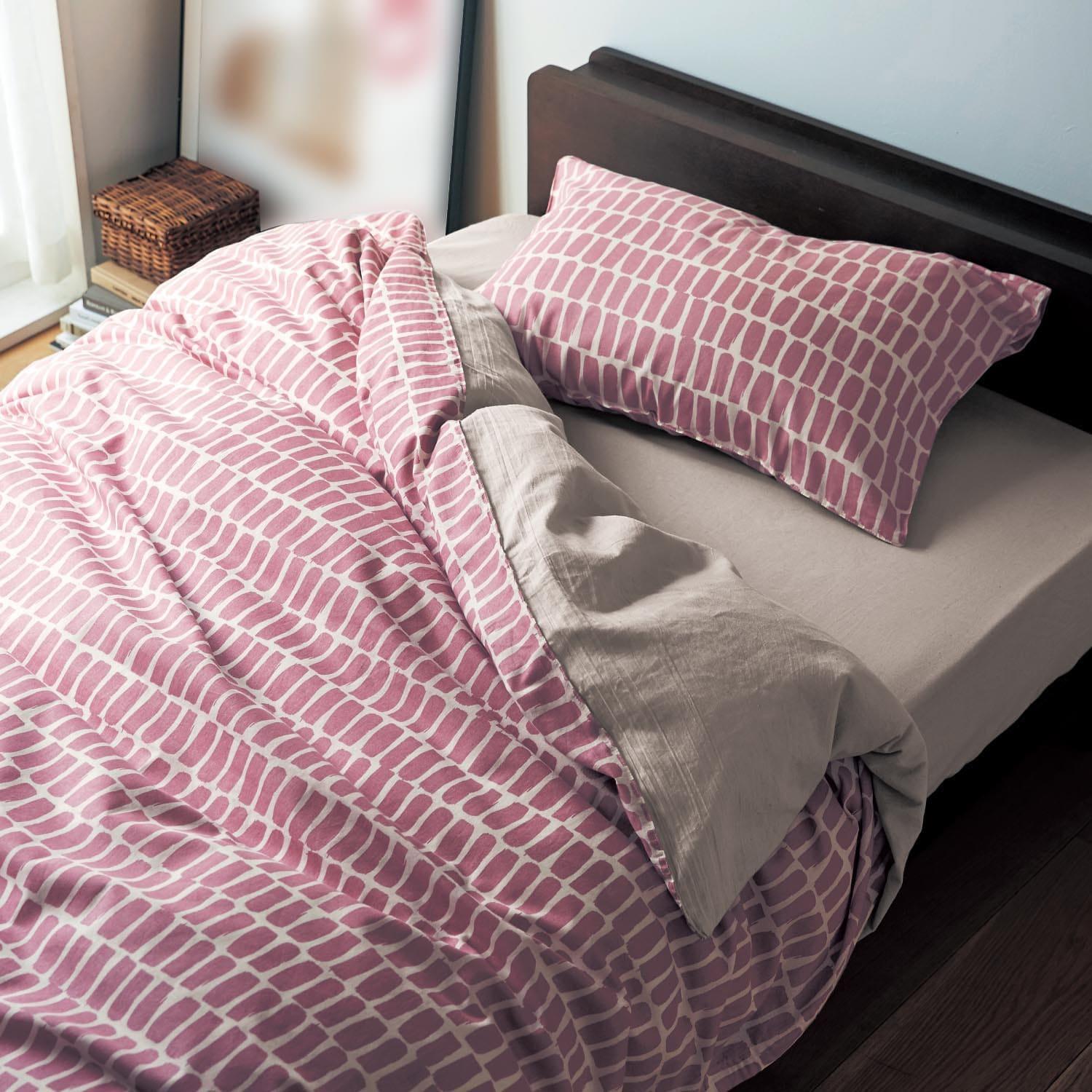 【4月27日までまとめ買いでお得】 さらっとした風合いの綿素材を使った掛け布団カバーの商品写真