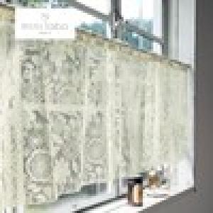 レースの小窓・カフェカーテン"刺繍のようなお花畑"「ミニラボ」の商品写真