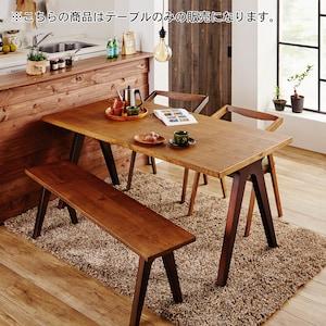 スチール脚風インダストリアルダイニングテーブル <4人用>の商品写真