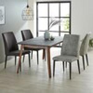 シックモダンなレザー調ダイニングチェア2脚セットの商品写真